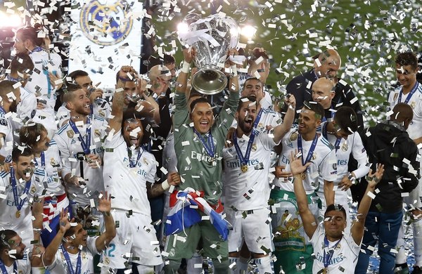 El portero costarricense, Keylor Navas, campeón de Europa con Real Madrid por tercera ocasión